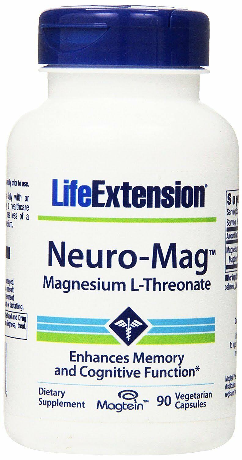 Life Extension Neuro-Mag Magnesium L-Threonate Vegetarian Capsules