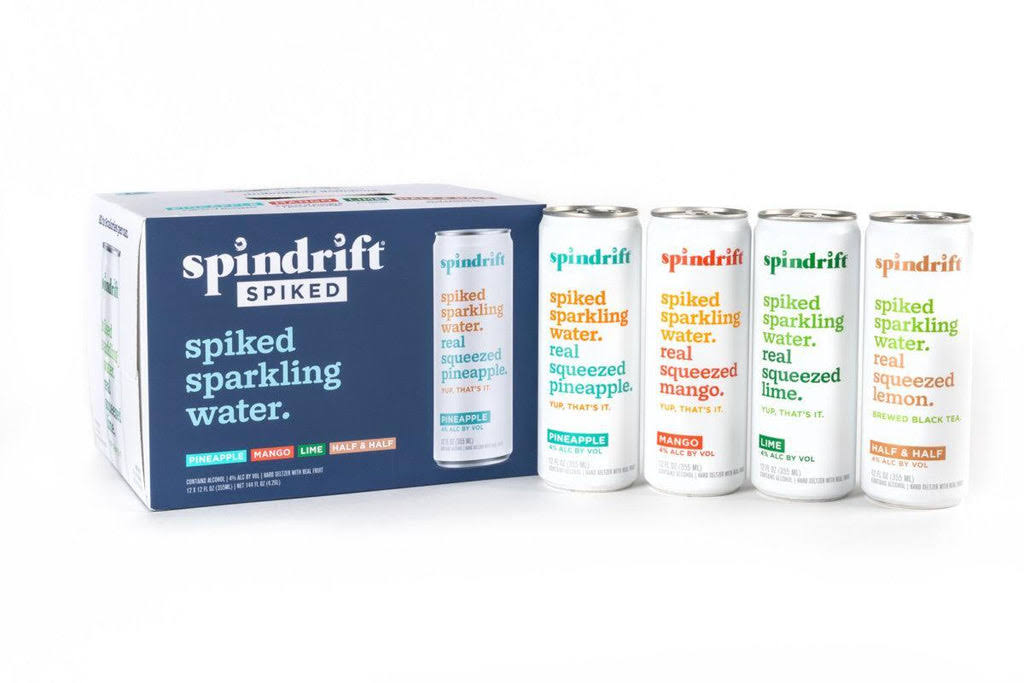 Spindrift Spiked - Hard Seltzer Variety Pack (12 Pack 12oz Cans)