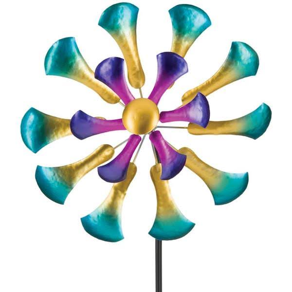 Regal Art & Gift 12293 - 19" Multi-Color Flower Wind Spinner