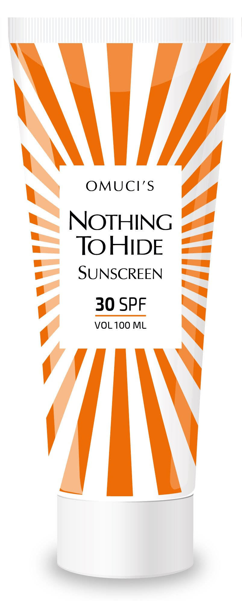 Omucis Nothing to Hide Eco Friendly Suncream. Vegan Friendly, Natural Ingredients. UVA + UVB Protection (100 ml, 30 SPF)