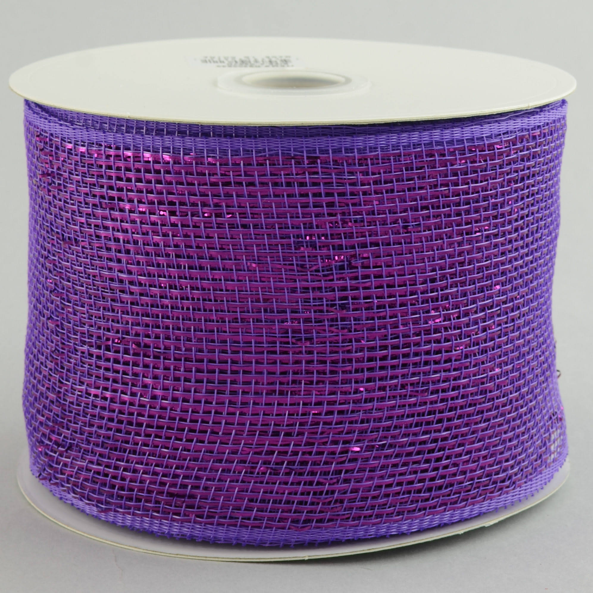4 Poly Deco Mesh Ribbon: Metallic Purple