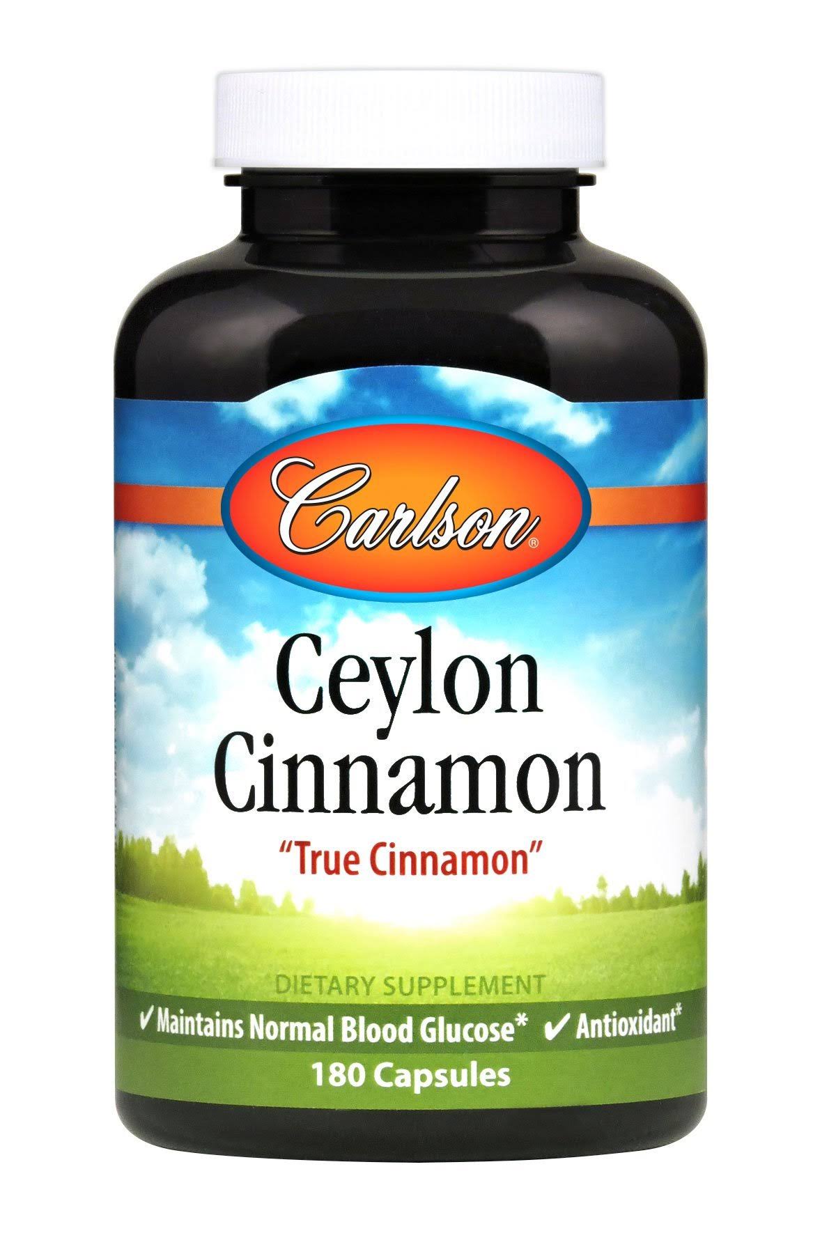 Carlson Labs Ceylon Cinnamon 180 Capsules