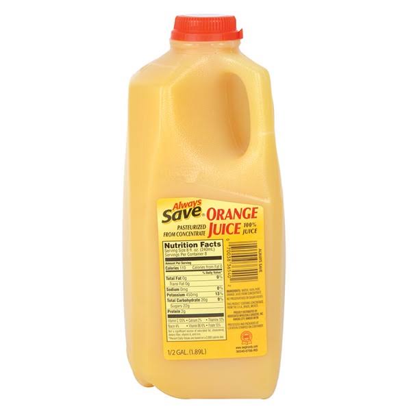 Always Save Orange Juice - 64 fl oz