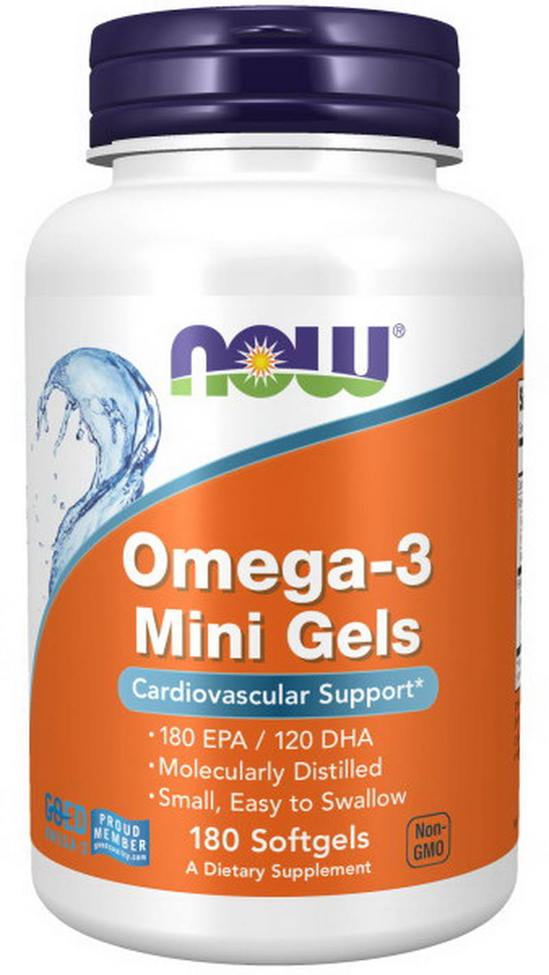 Now Foods Omega-3 Mini Gels - 180 Softgels