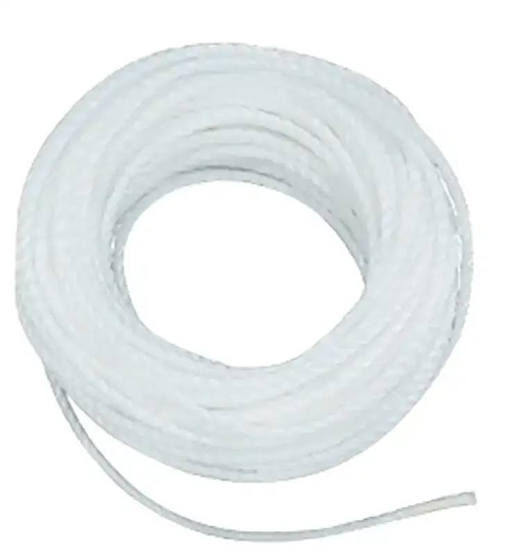 Baron 54807 Rope, 1/4 in Dia, 100 ft L, 133 lb Working Load, Nylon/Poly, White