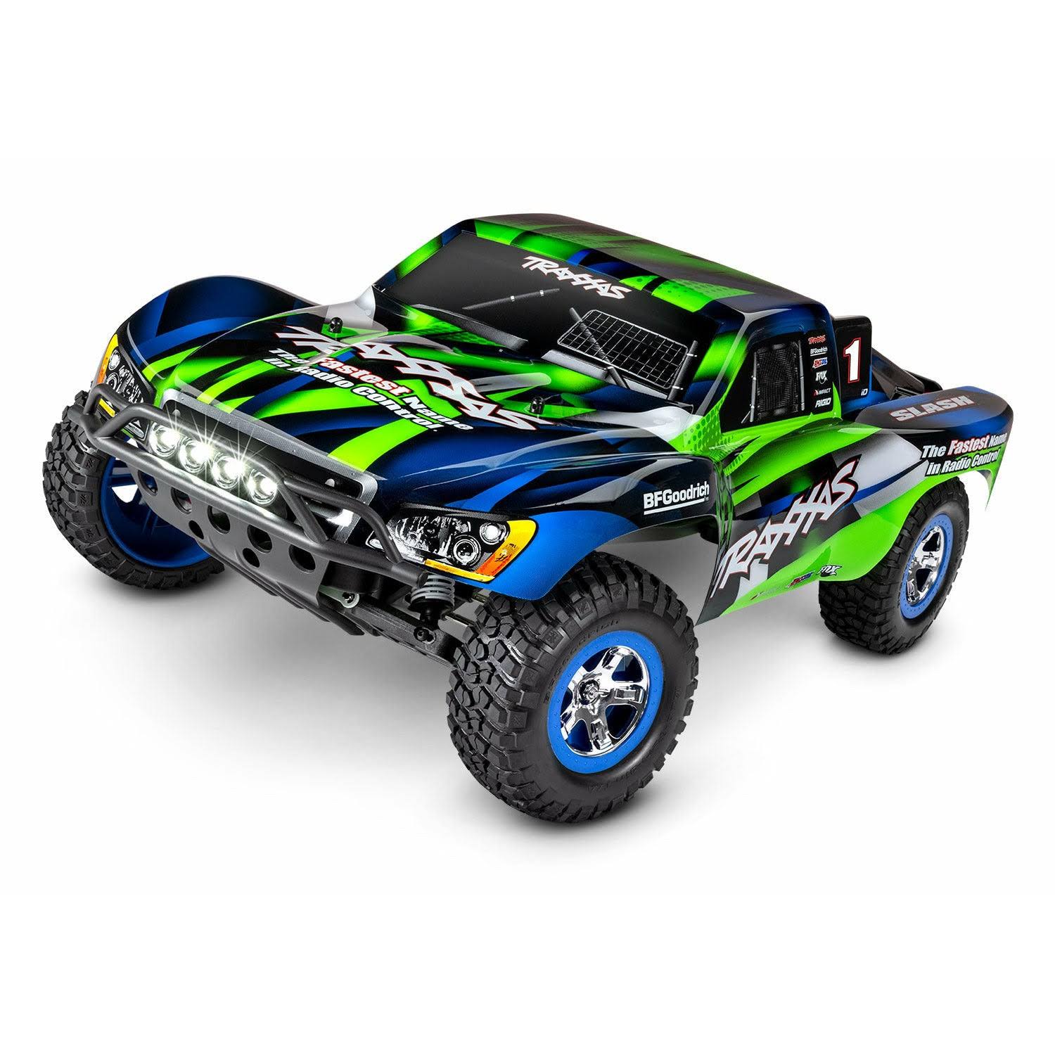 Traxxas 1/10 Slash 2WD RTR Short-Course Race Truck with Lights - Green