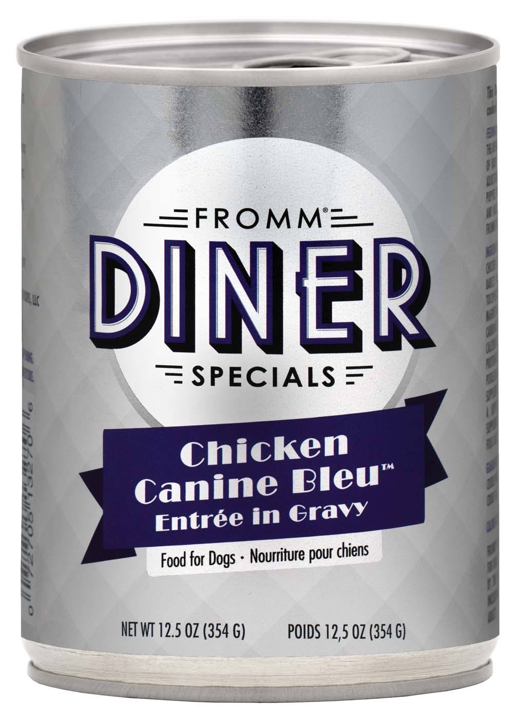 Fromm Diner Chicken Canine Bleu Entree Canned Dog Food 12.5oz