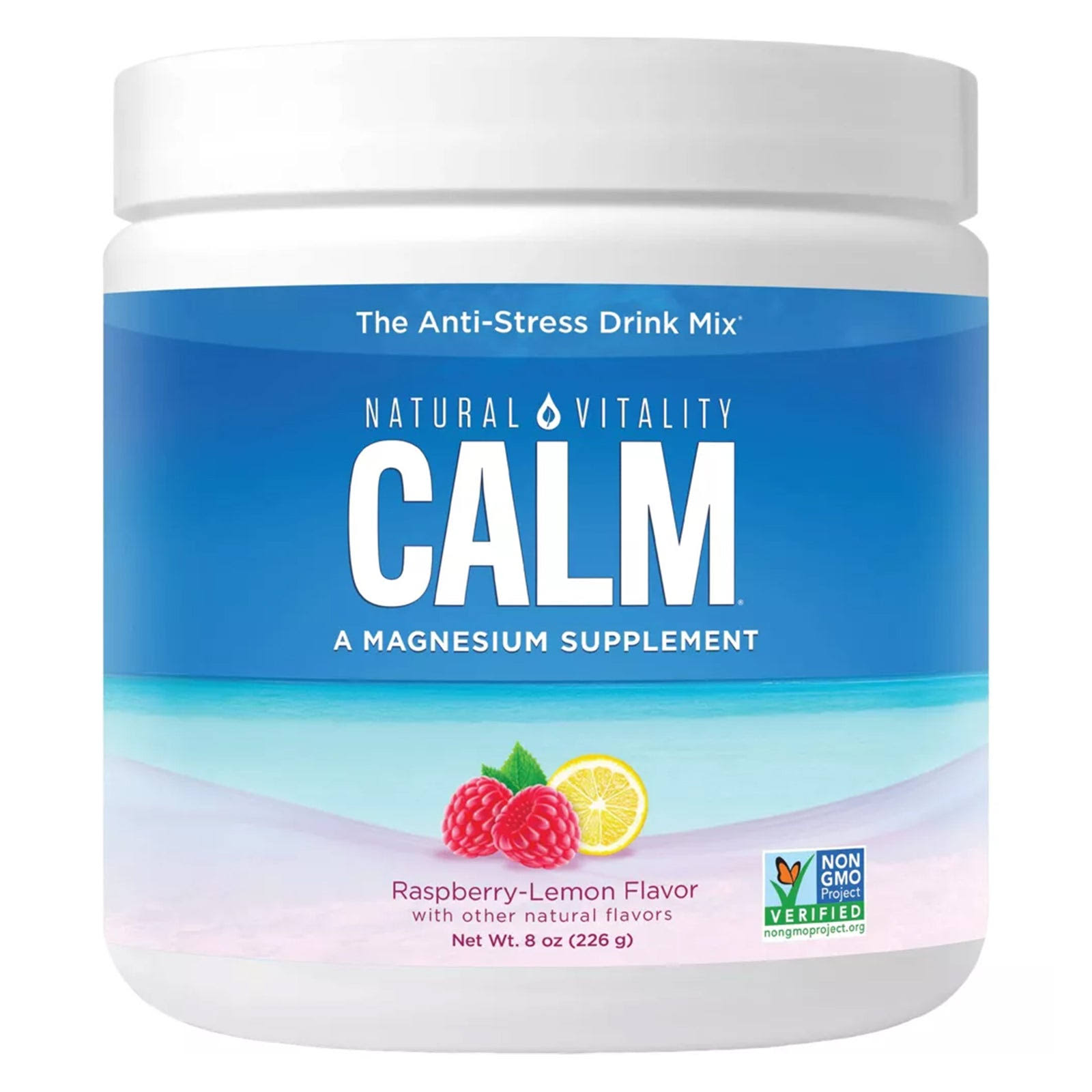 Natural Vitality Calm Magnesium Raspberry Lemon 8 oz