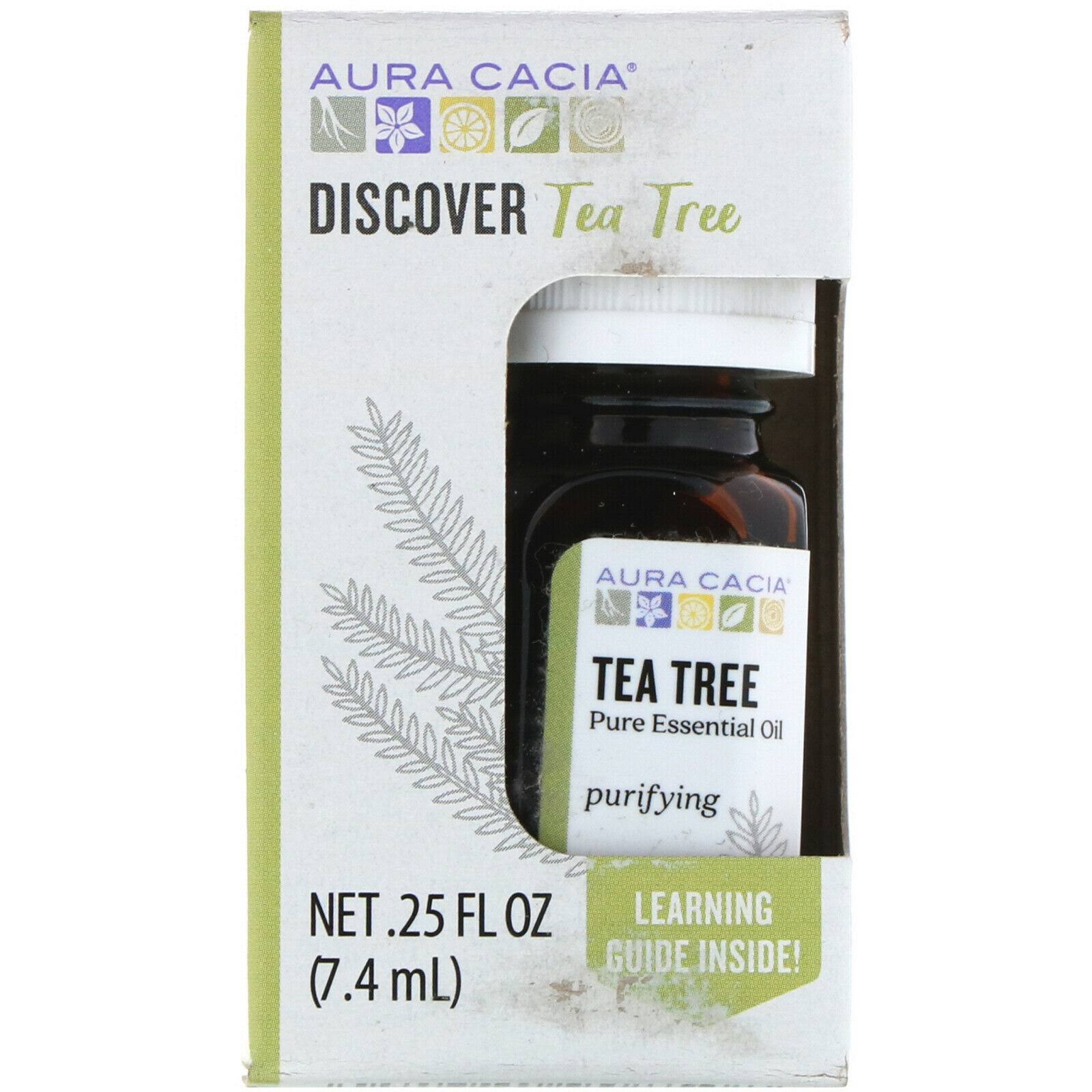 Aura Cacia Discover Tea Tree Pure Essential Oil - 0.25oz