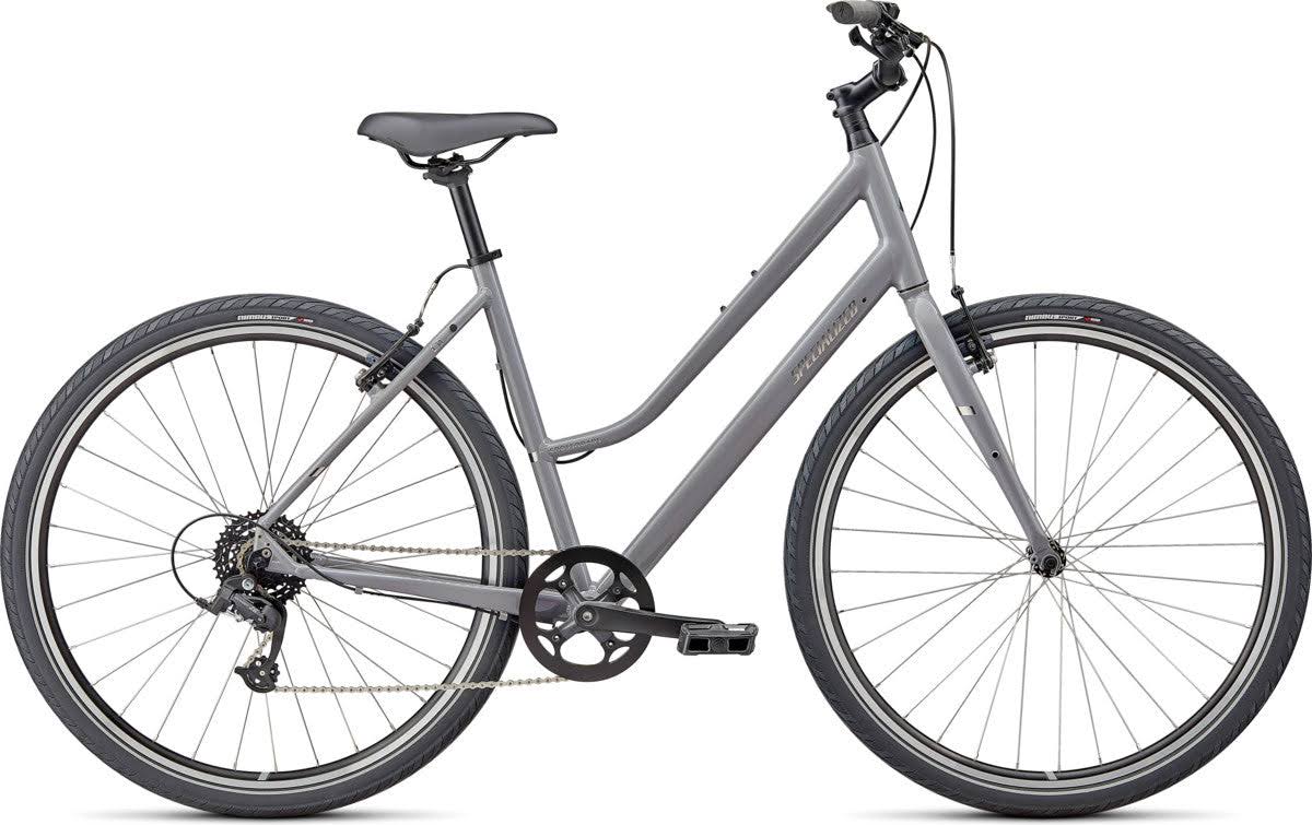 Specialized Crossroads 1.0 Step Through, Gloss Cool Grey / Chrome S