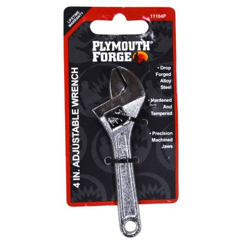 Plymouth Trading Co. Adjustable Wrench - 4in