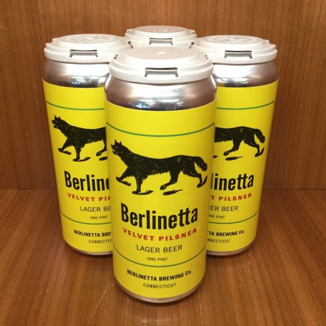 Berlinetta Velvet Pilsner 4pk Can Cans CN (4 Pack cans)