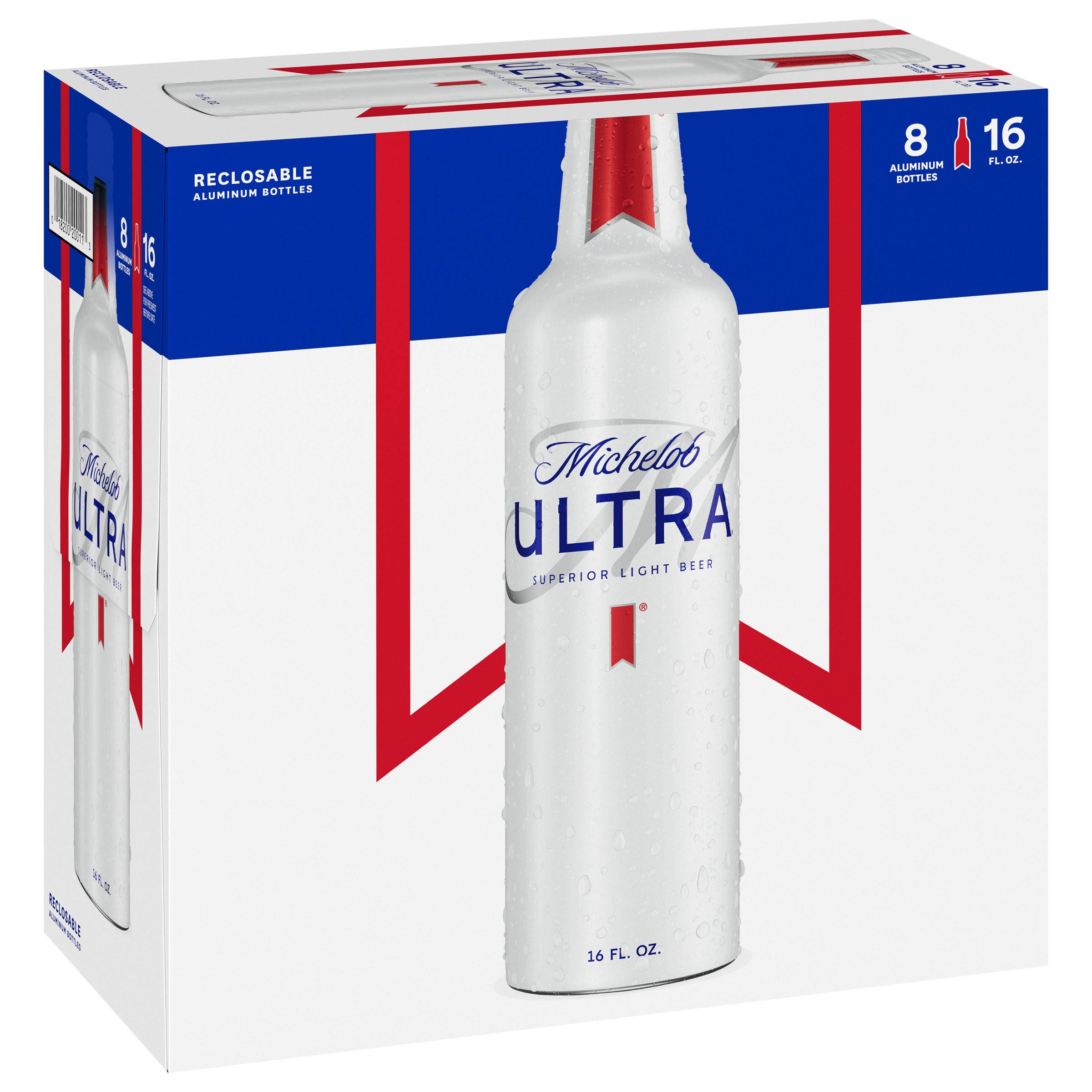 Michelob Ultra Superior Light Beer - 16 fl oz, x8