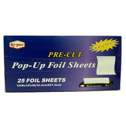 Ri- Pac Aluminum Pop- Up Foil Sheets 25, Wholesale, Bulk