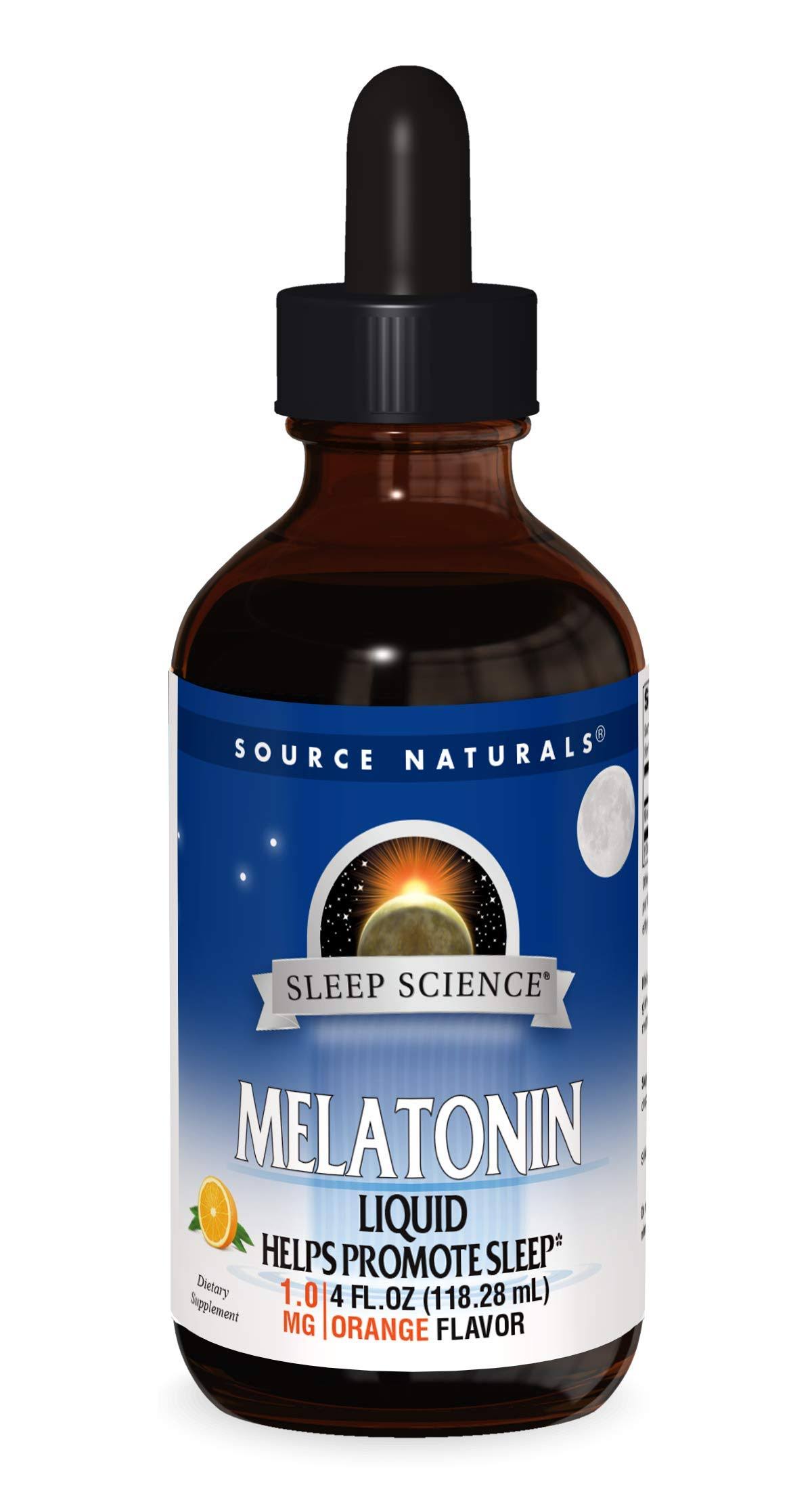 Source Naturals Melatonin Liquid - Natural Orange Flavor, 2 Oz