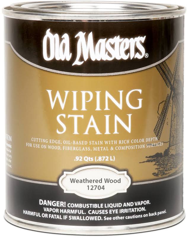 Old Masters 12704 qt Weathered Wood Wiping Stain