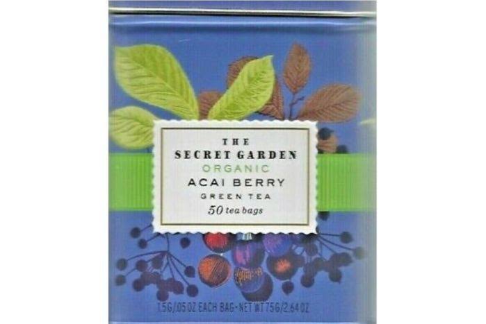 The Secret Garden Organic Acai Berry Green Tea 50 Tea Bags