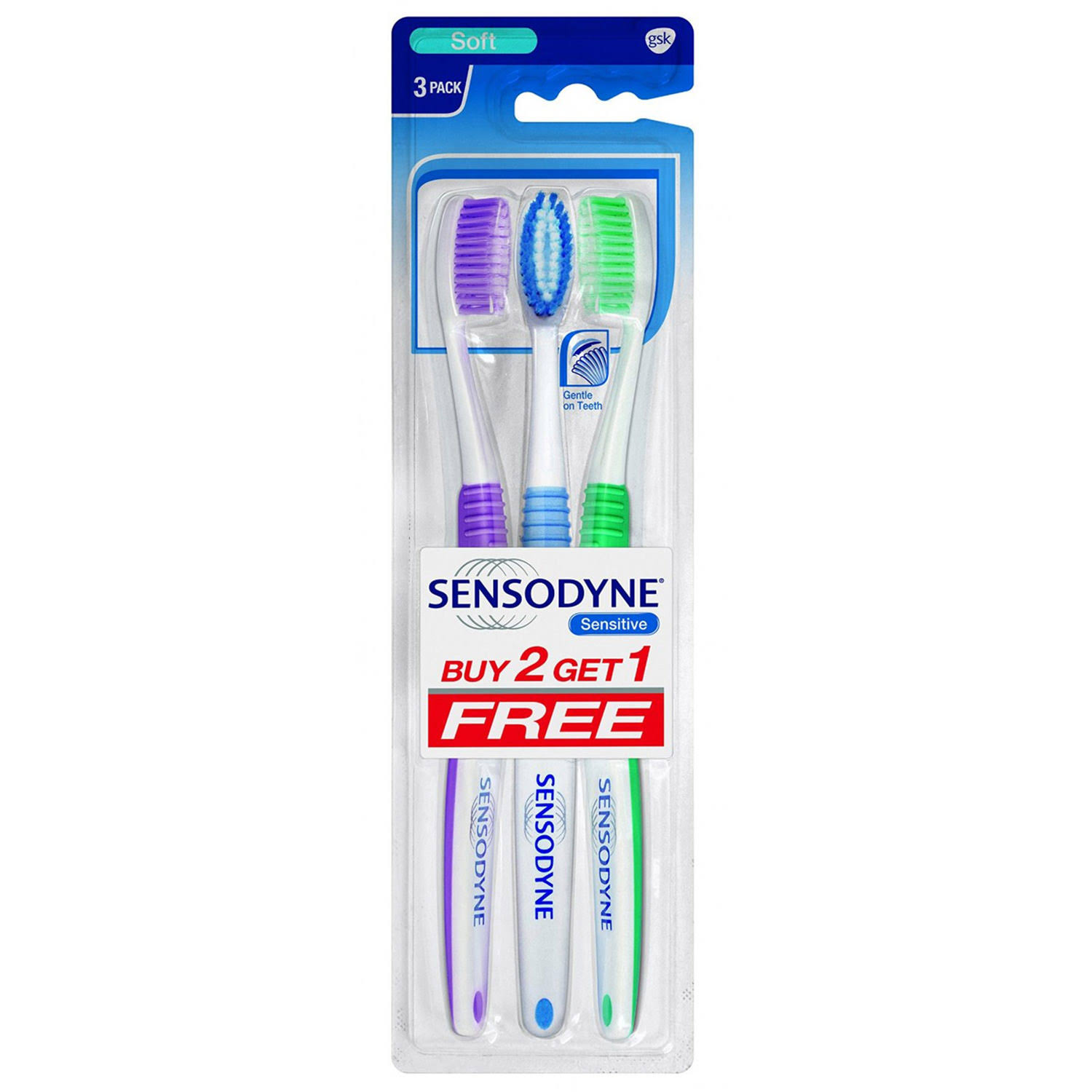 Sensodyne Sensitive Toothbrush (2+1 Pack)