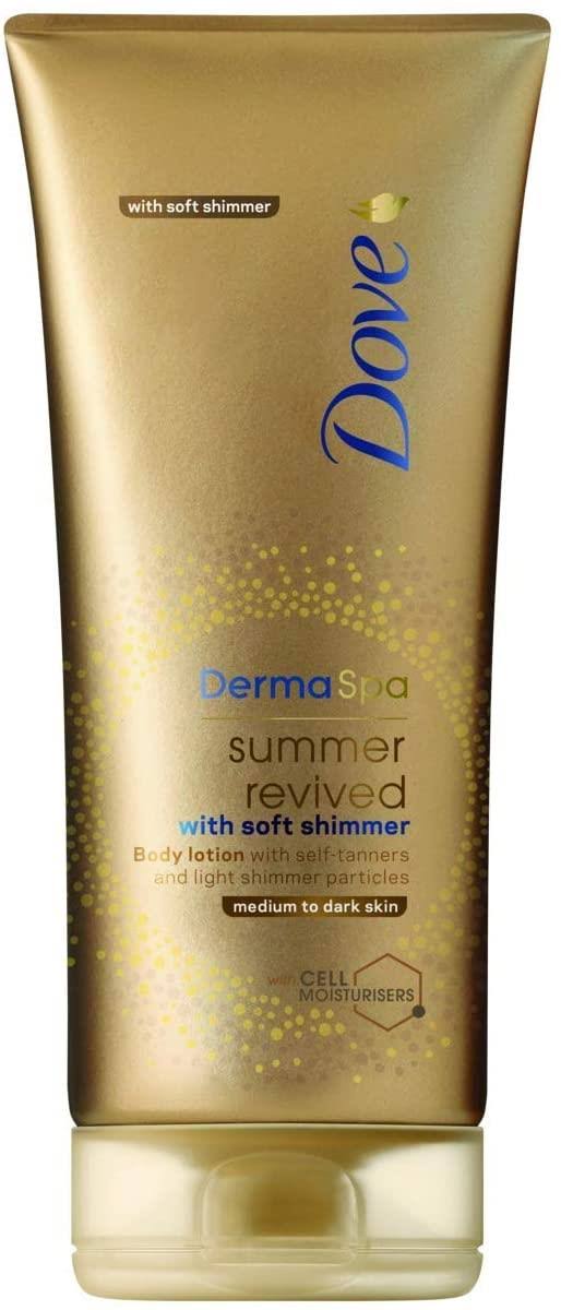 Dove Derma Spa Summer Revived Tanning Lotion - 200ml, Medium to Dark Skin