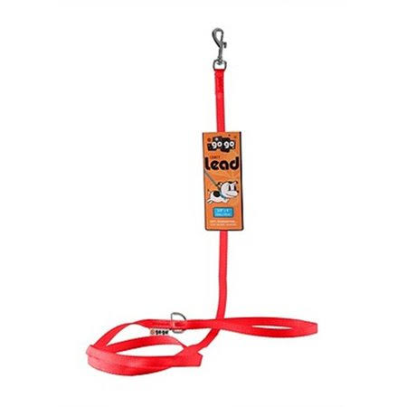 Gogo 15002 Extra Small 0.38 in. x 4 ft. Red Comfy Nylon Leash