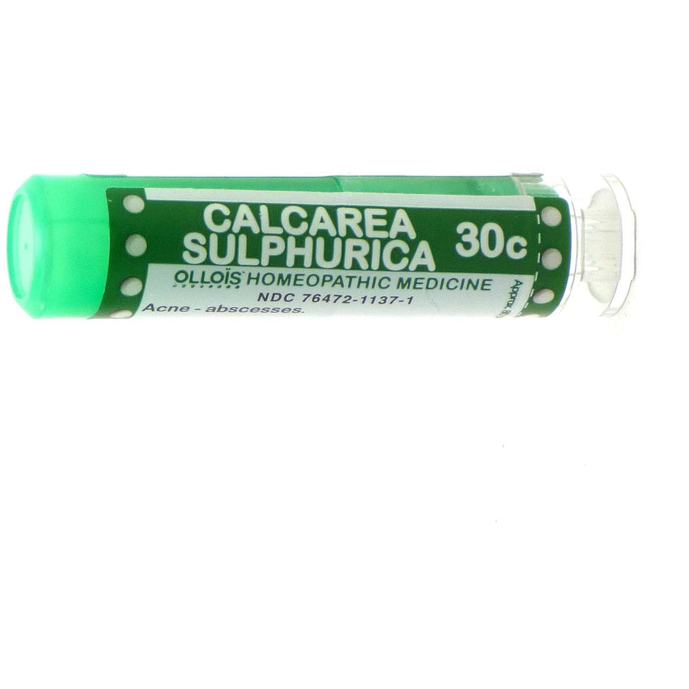 Ollois 30C Pellets Calcarea Sulphurica Homoeopathic Medicines - 80 Count