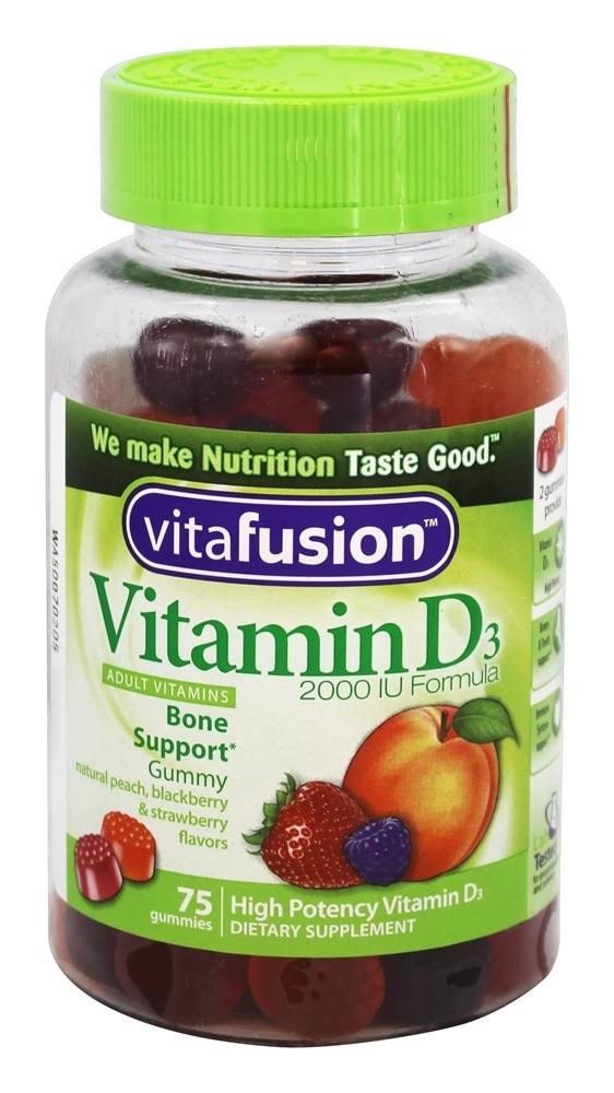 Vitafusion Vitamin D 2000 IU Formula Adult Gummy Vitamins - 75ct