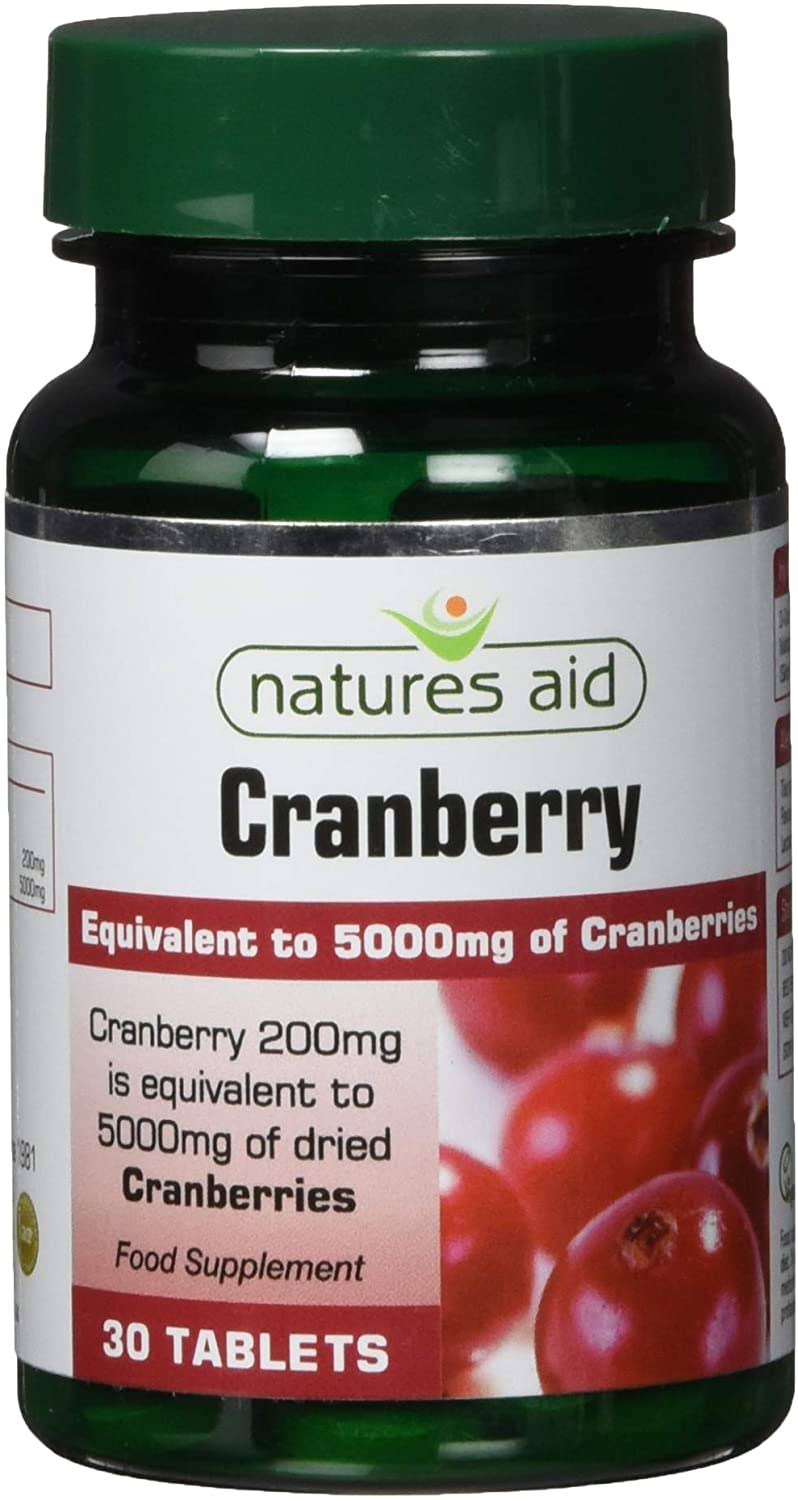 Natures Aid Cranberry 200mg - 30 Tablets