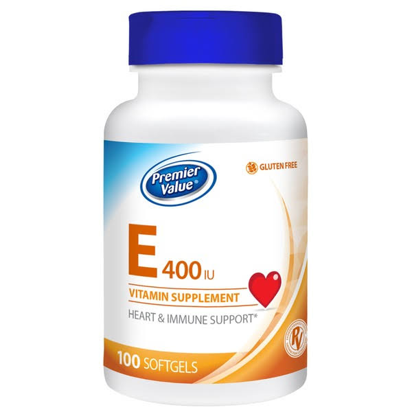 Premier Value E 4000 IU Vitamin Supplement - 100 ct