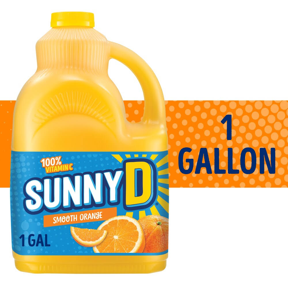 Sunny D Flavored Citrus Punch - Orange, 1gal