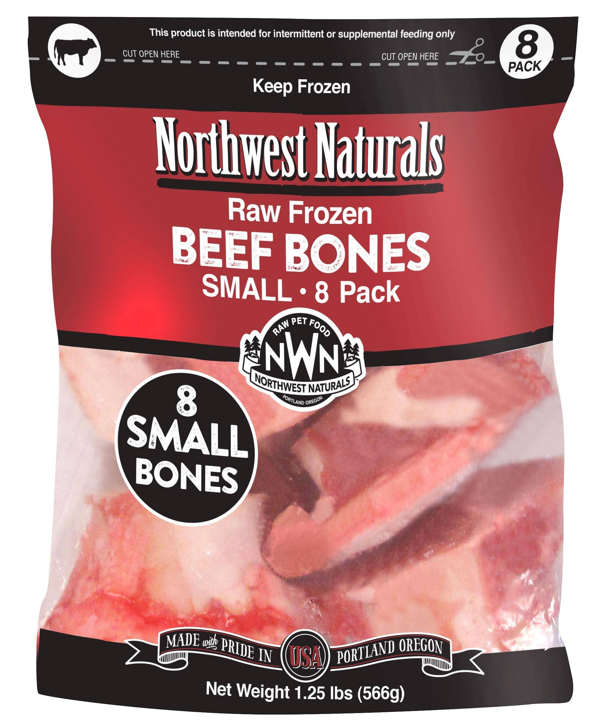Northwest Naturals - Dog - Raw - Frozen Marrow Bones - Beef - 1 inch - 8 Count (Regular)