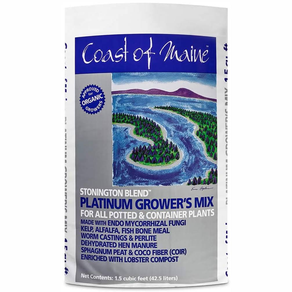 Coast of Maine Stonington Blend Organic Growers Potting Soil Mix, 1.5 cu ft
