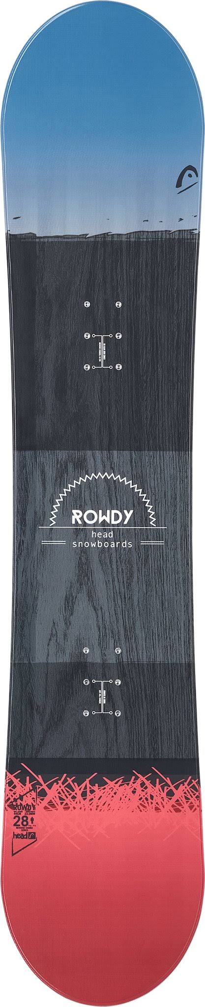 HEAD Rowdy Snowboard - Youth 108 cm Black - Grey - Blue - Dark Salmon