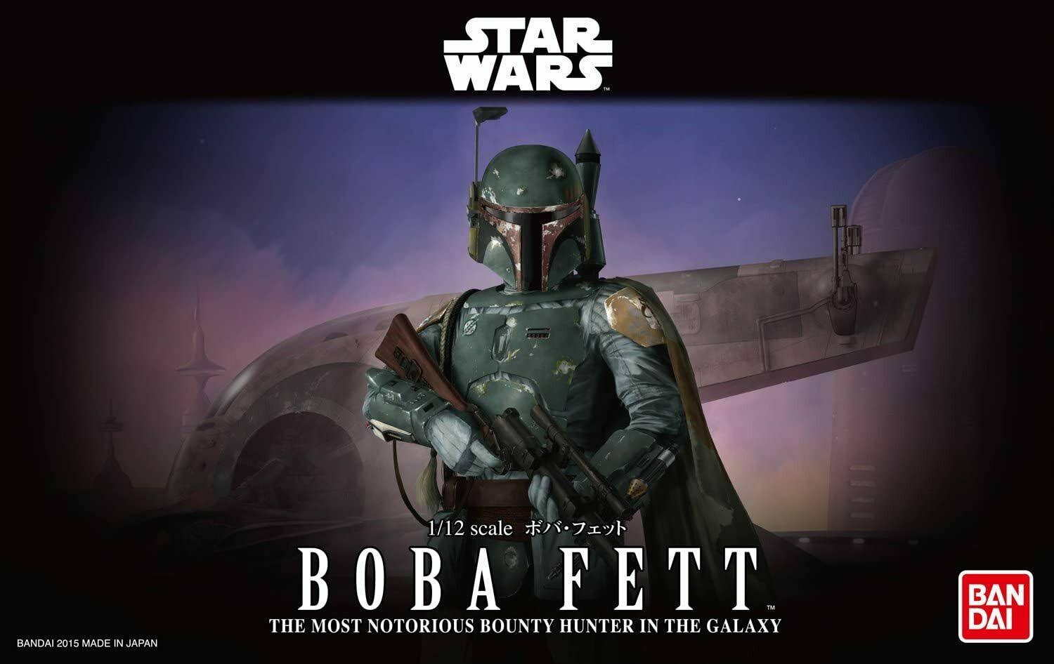 Bandai Star Wars Boba Fett Building Kit - 1/12 Scale