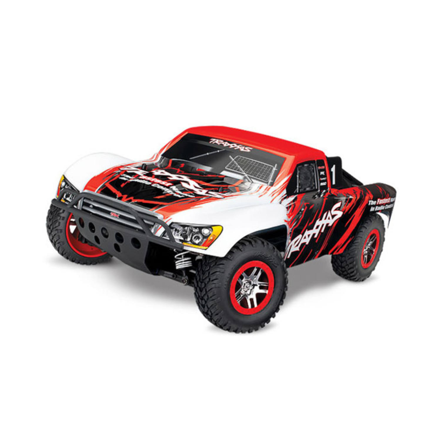 Traxxas Slash 4x4 VXL 1/10 Scale 4WD Brushless Short-Course Truck, Red