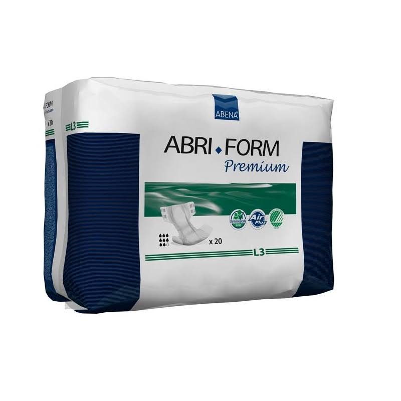 Abena Abri-Form Premium Incontinence Briefs - Large, L3, 20ct