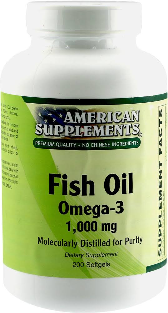 Spring Valley Natural Foods Fish Oil Omega-3 Supplement - 200 Softgels