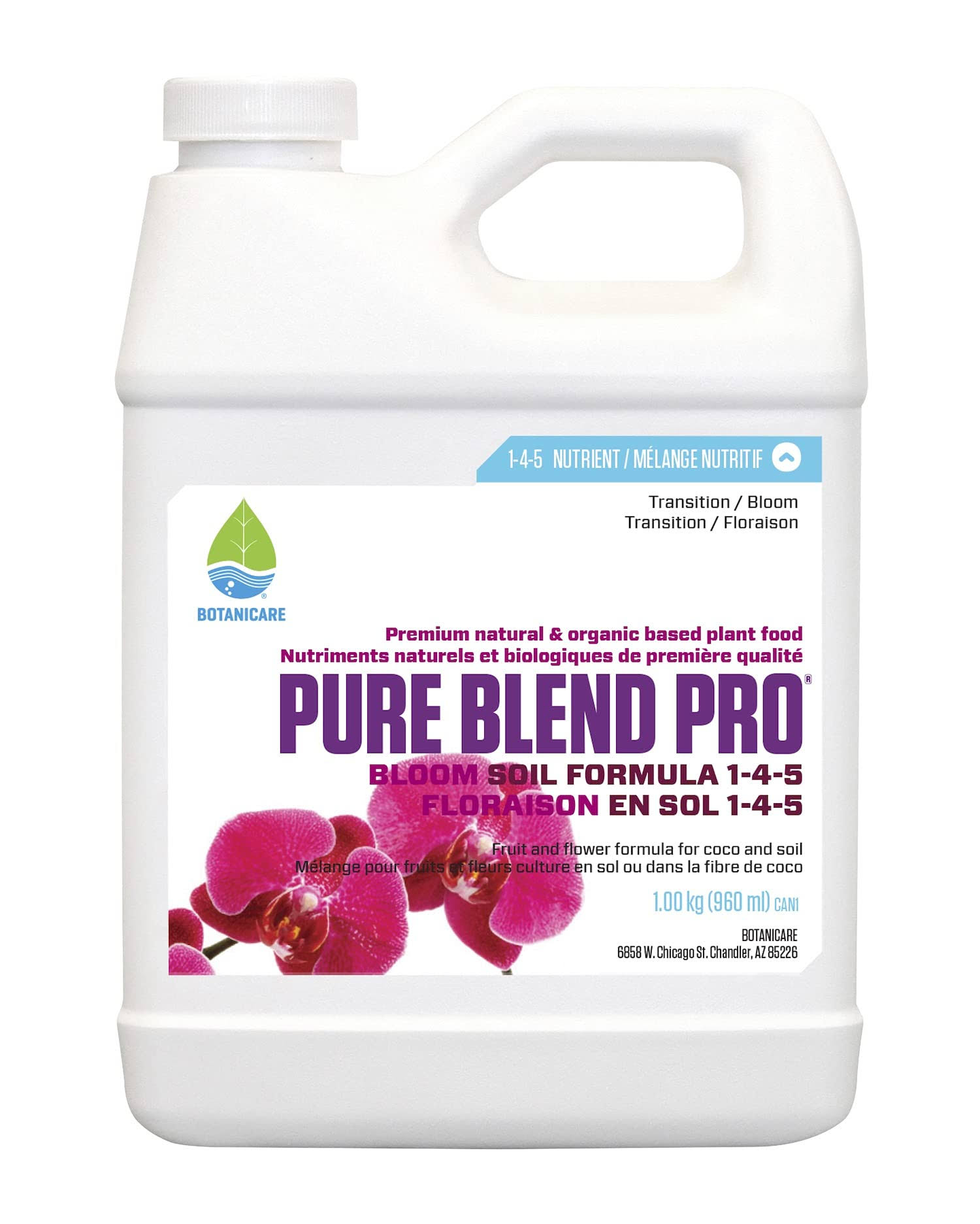 Botanicare Pure Blend Pro Bloom Soil Food - 1qt