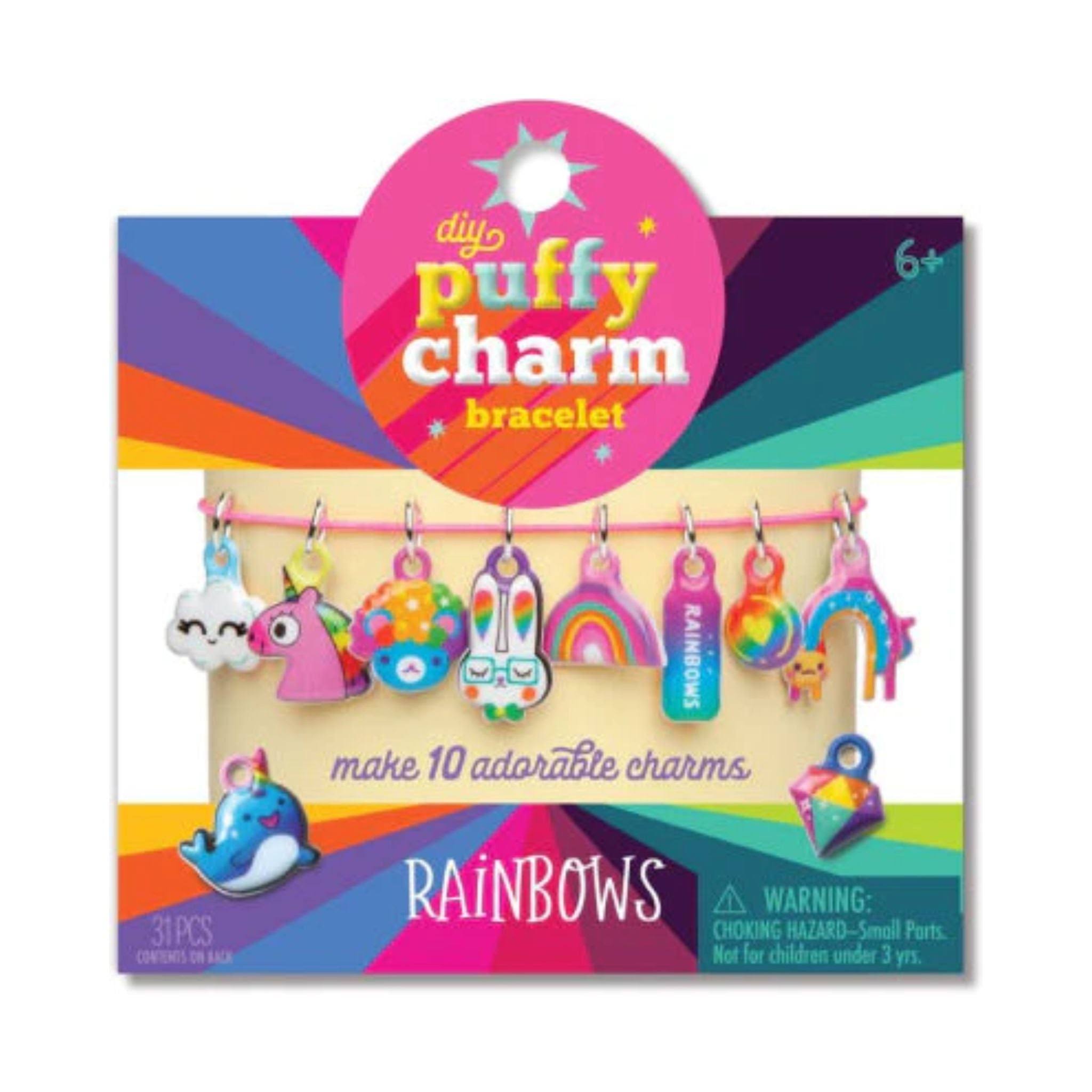 Playmonster Craft-tastic DIY Puffy Charm Bracelet Rainbows