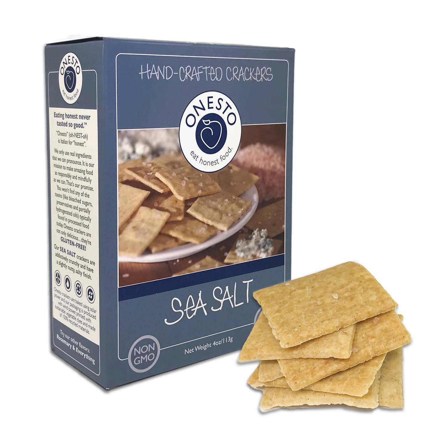 Onesto Gluten Free Crackers Sea Salt
