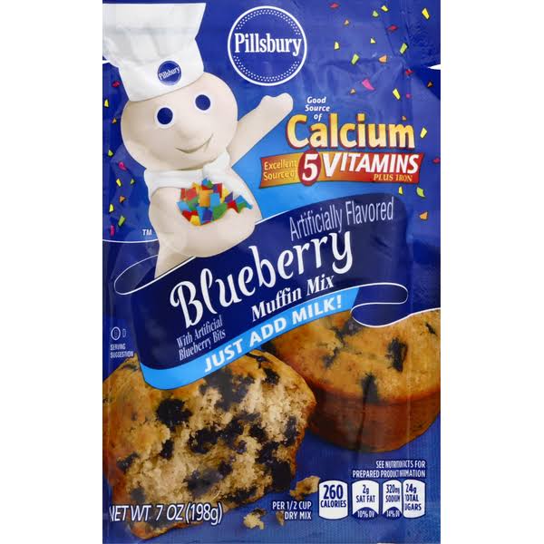 Pillsbury Muffin Mix, Blueberry - 7 oz