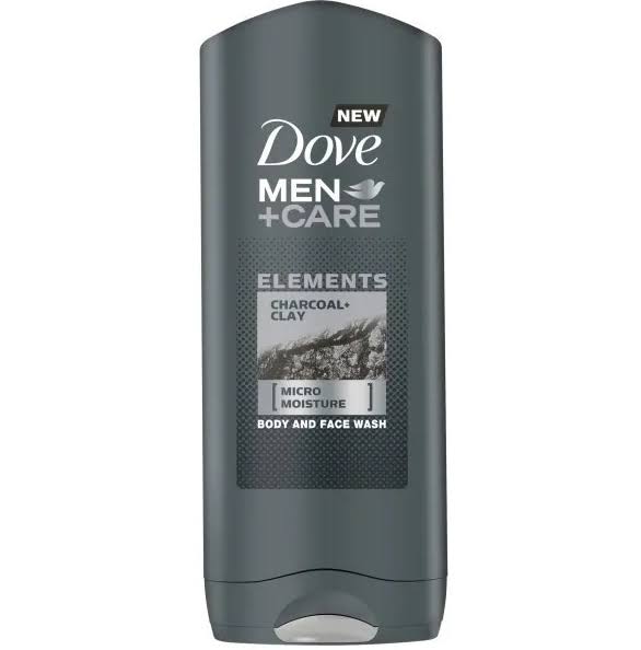 Dove Men Care Charcoal Clay Body and Face Wash - 250ml