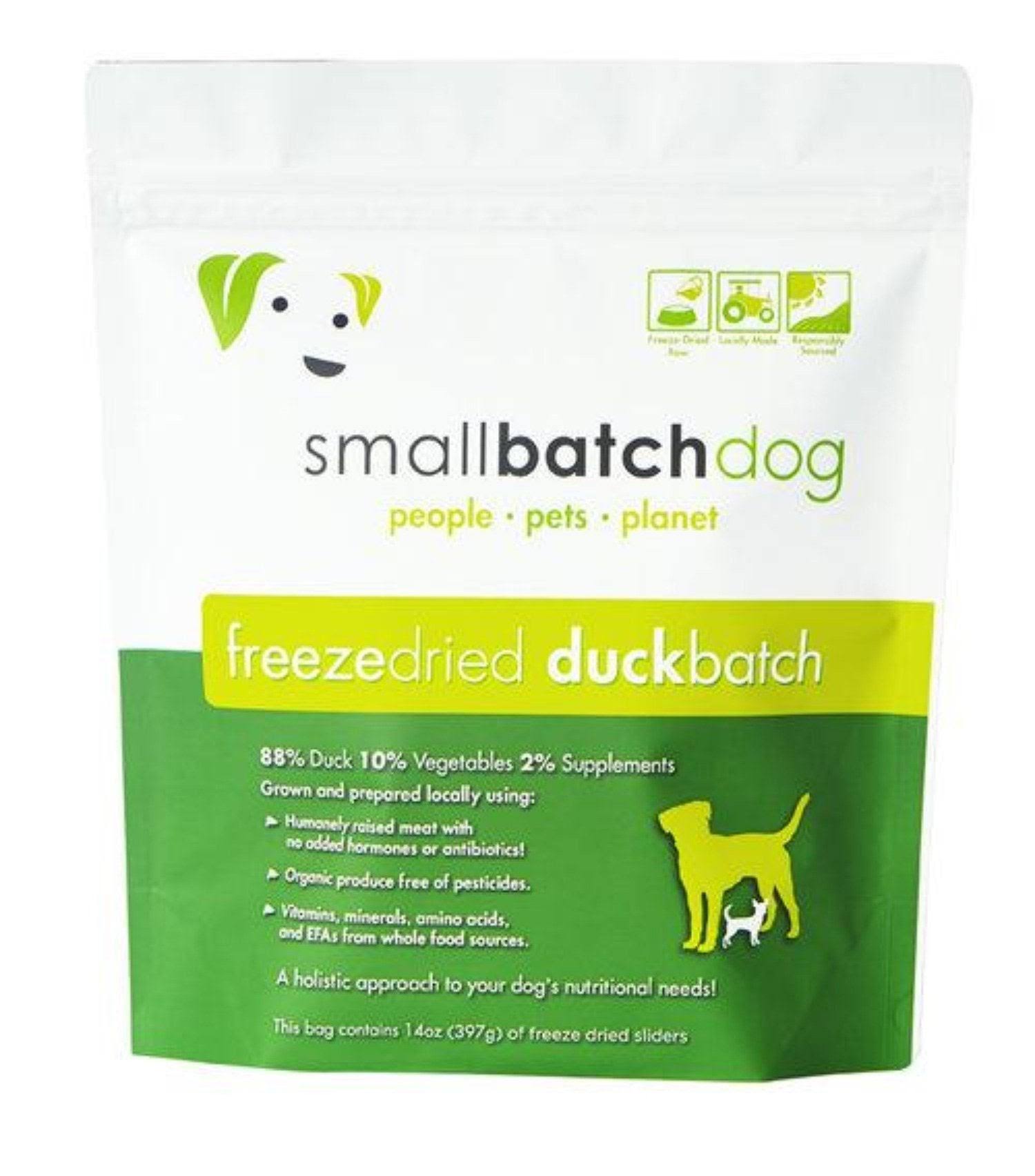 Smallbatch Duck Sliders 14 oz Freeze Dried Dog Food
