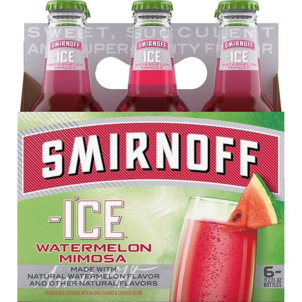 Smirnoff Ice Watermelon Mimosa - 6 pack, 11.2 fl oz bottles