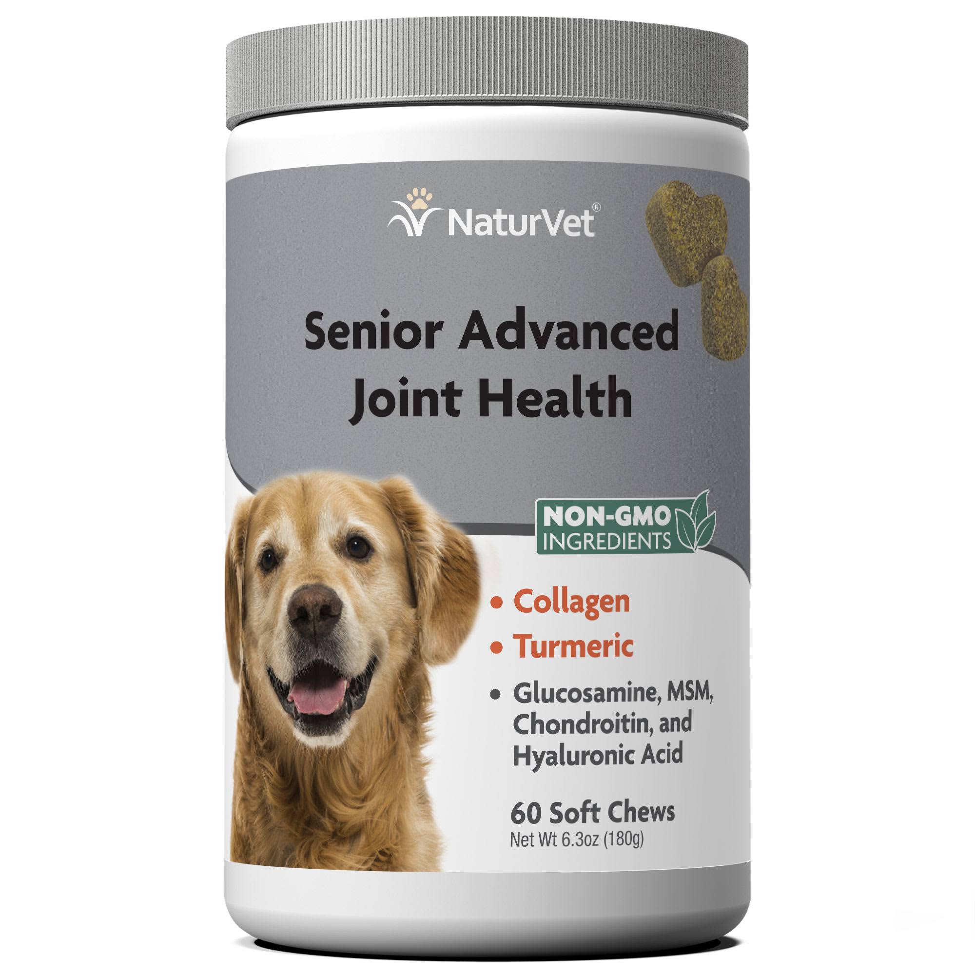 NaturVet Senior Advanced Joint Health Soft Chew Dog Supplement - 60 Count