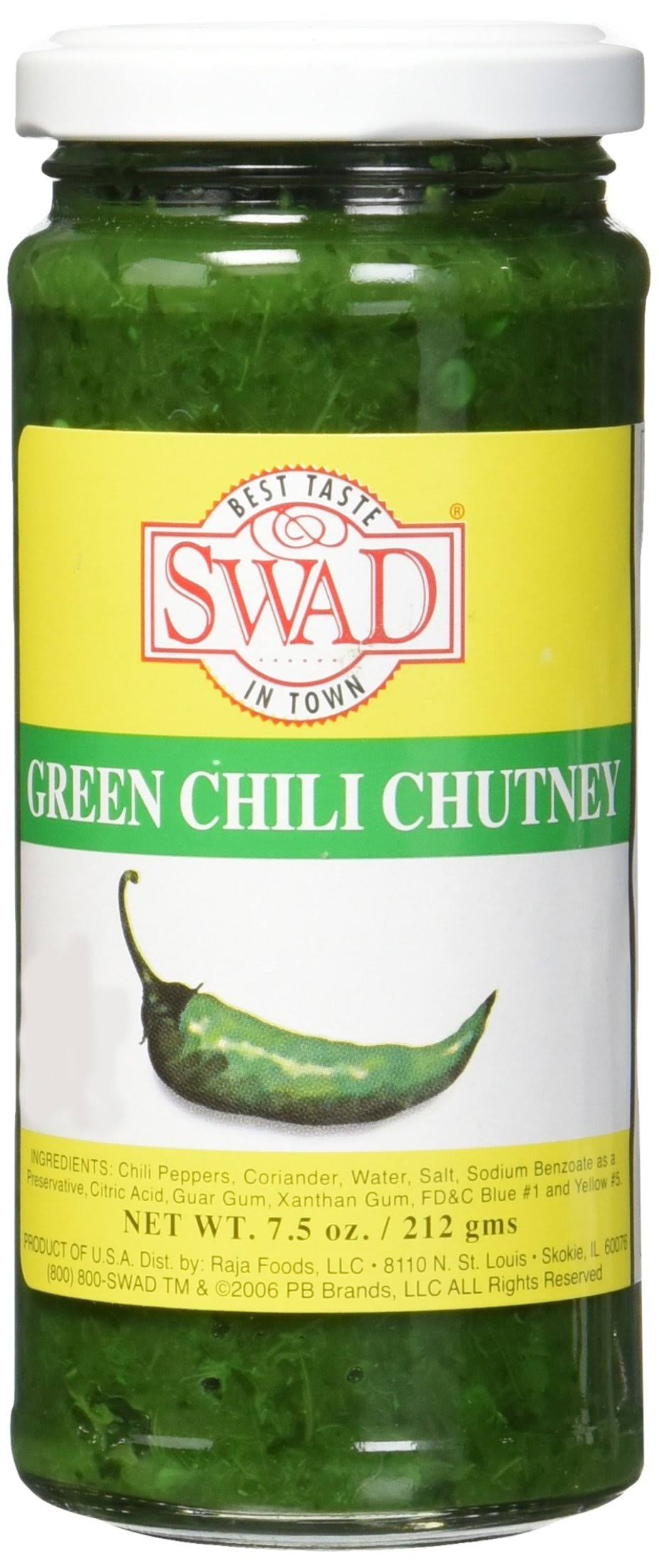 Swad Green Chilli Chutney - 7.5oz