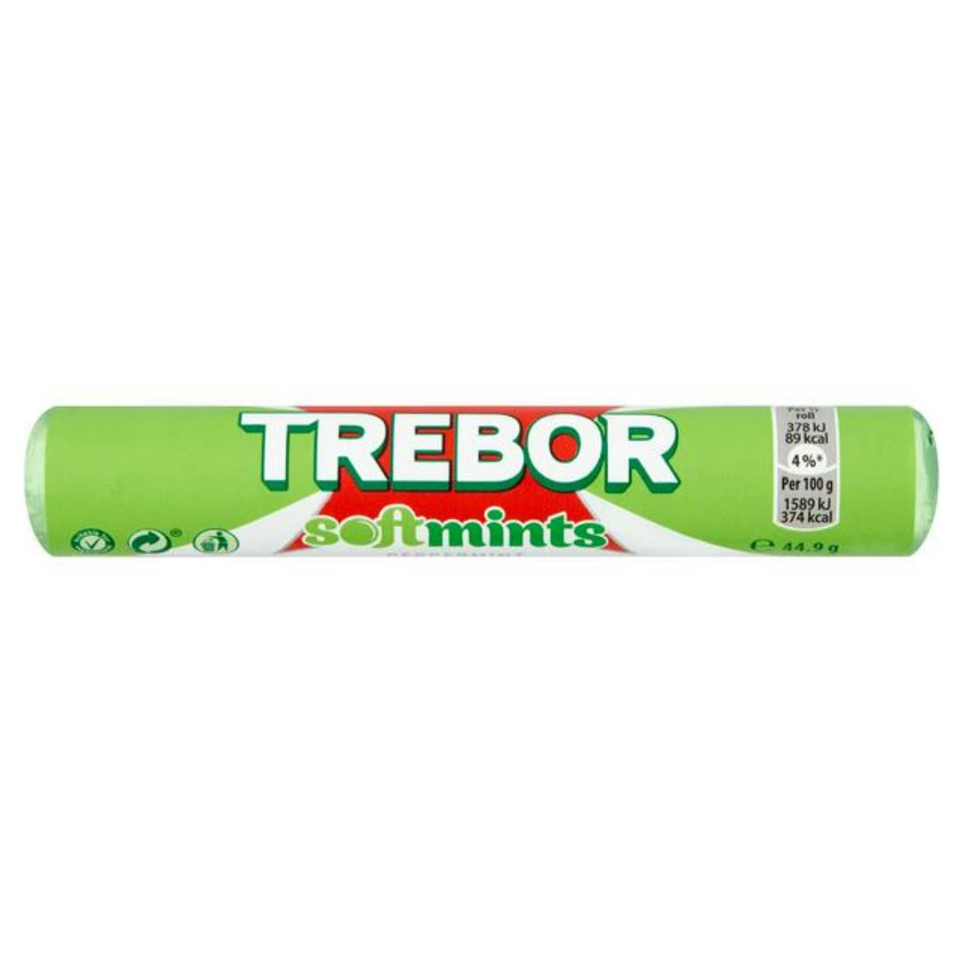 Trebor Softmints - Peppermint Mints Roll, 44.9g