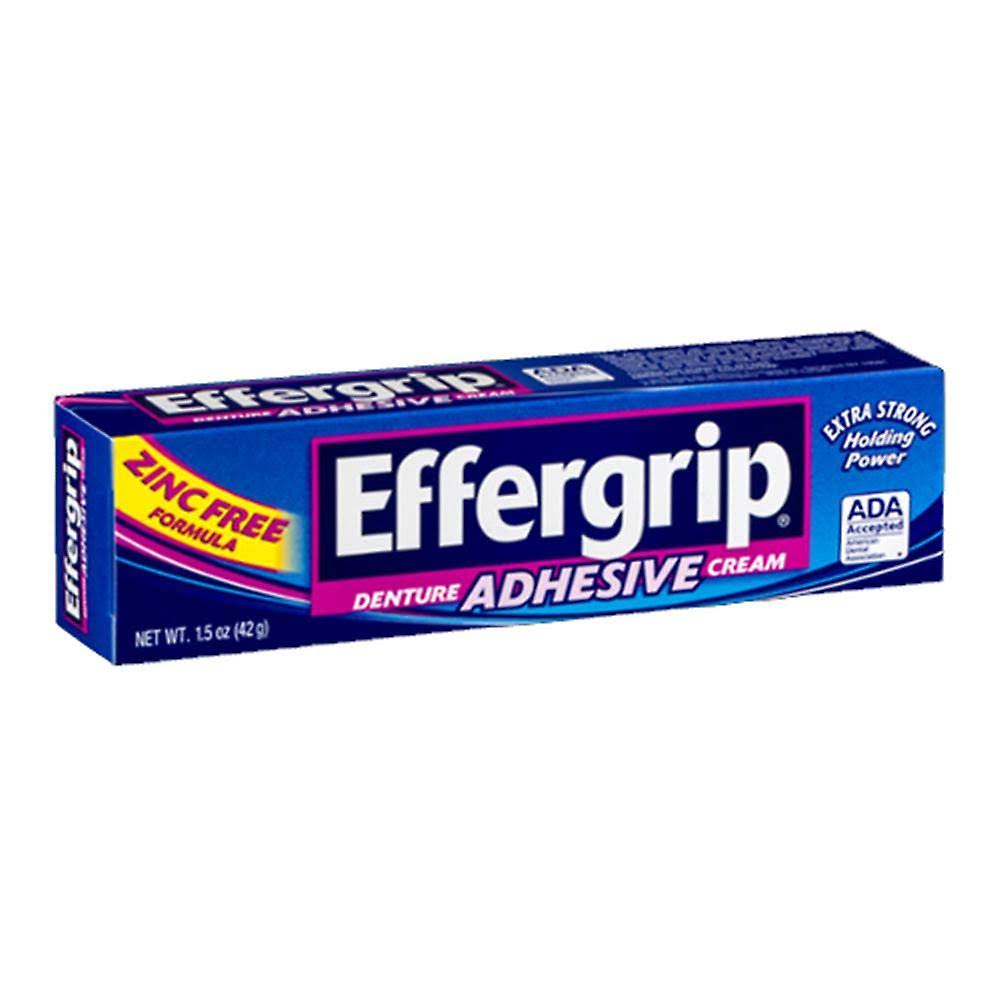 Effergrip Denture Adhesive Cream - Extra Strong Holding Power, 45ml