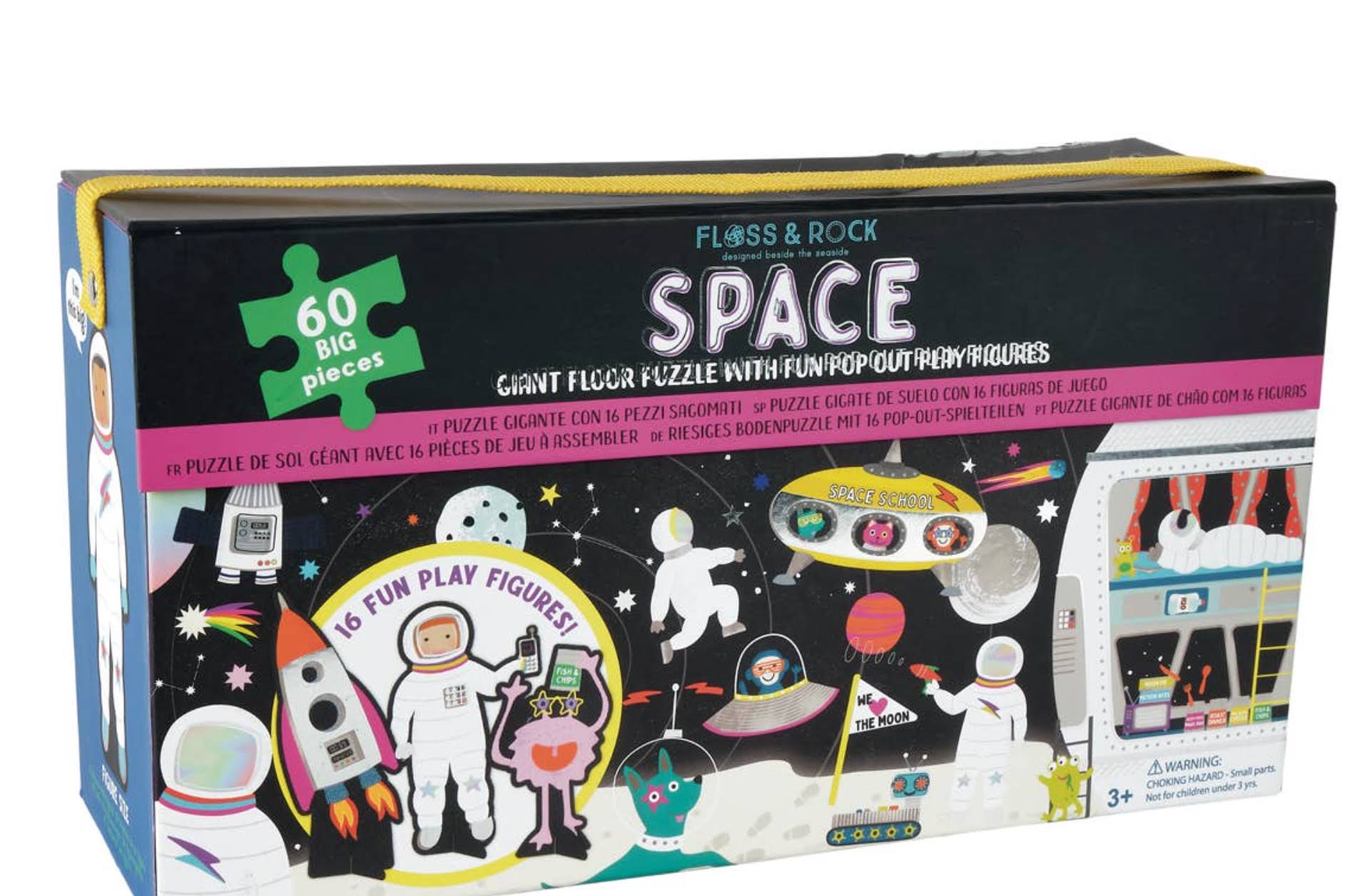 Floss and Rock 60pc Space Floor Puzzle With Play Pieces