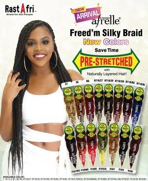 RastAfri Freed'm Silky Braid Afrelle 100% Kanekalon | Haircare | Delivery guaranteed | Free Shipping On All Orders | 30 Day Money Back Guarantee