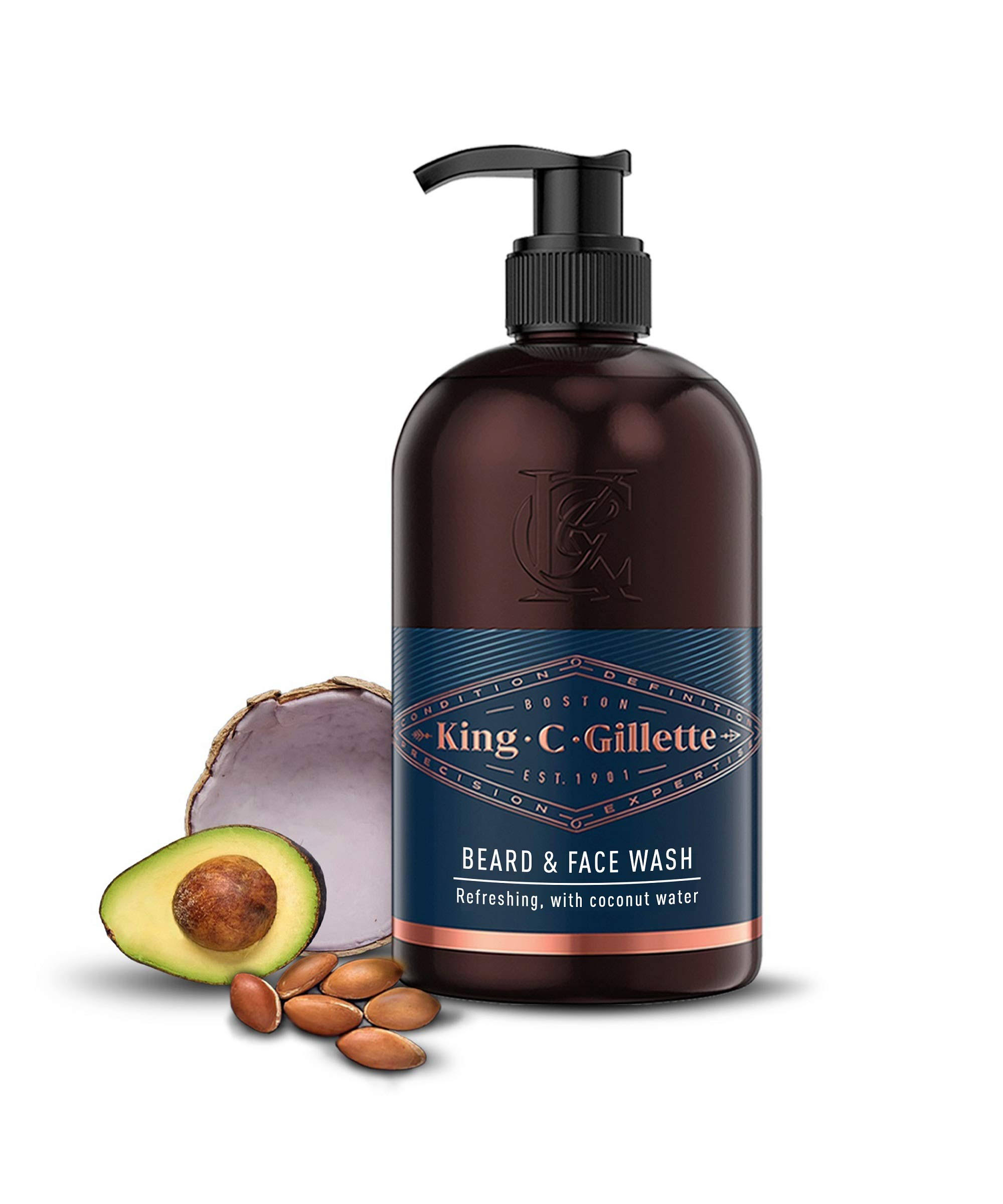 King C Gillette Beard and Face Wash with Coconut Water